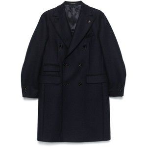 Gabriele Pasini Midnight Blue Virgin Wool Double-Breasted Coat - NWT